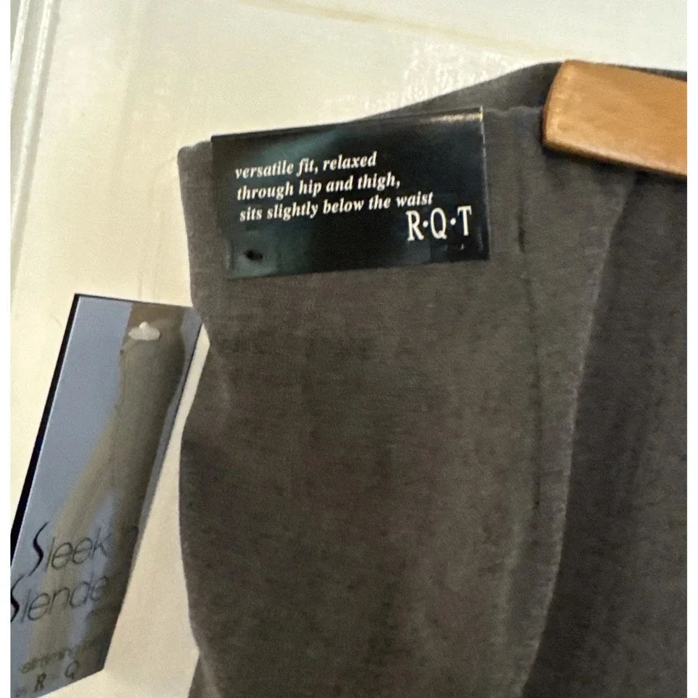 NWT R.Q.T Petite Slender & Sleek‎ Pants Charcoal 12p
